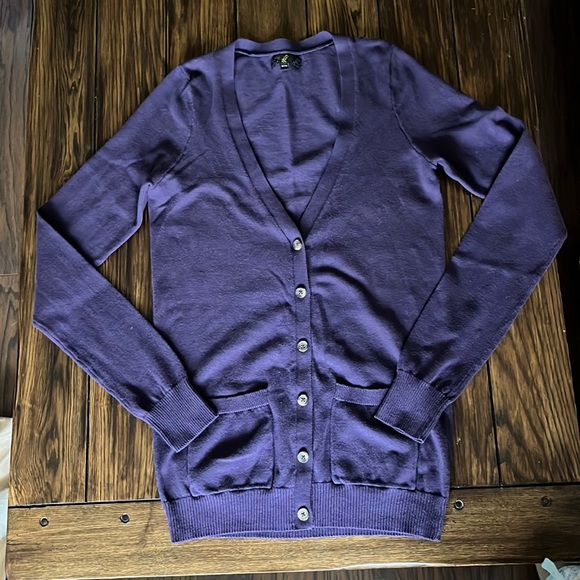 VGUC G21 purple cardigan - Picture 1 of 5